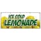 Signmission LEMONADE 1 BANNER SIGN lemonaid ice cold fresh homemade drinks food B-120 Lemonade 1 - alternate 1